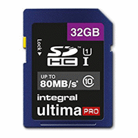 کارت حافظه دوربین مدل انتگرال 32GB Ultima Pro SDHC Card UHS-I U1 Class 10 80MB/s