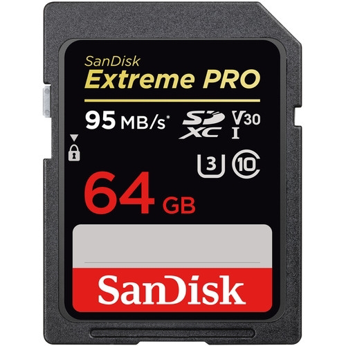 کارت حافظه دوربین مدل سن دیسک 64GB Extreme PRO UHS-I SDXC Memory Card 633X (V30),