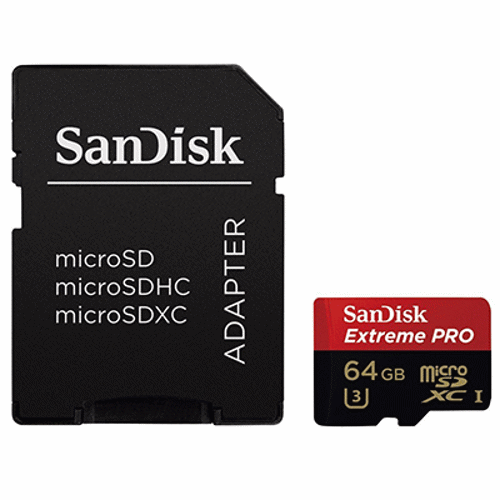 کارت حافظه دوربین مدل سن دیسک Extreme Pro 64GB microSDXC Memory Card UHS-I 633X,