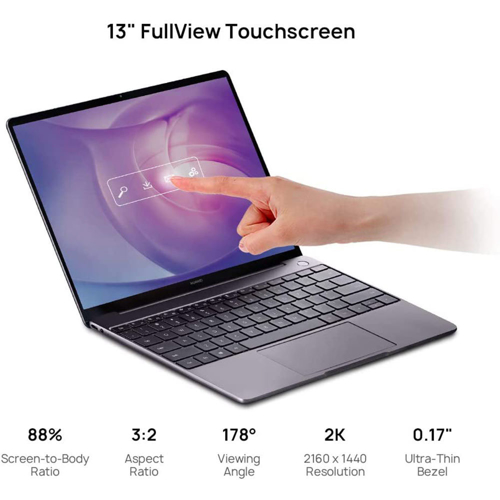 لپ تاپ 13 اینچی هوآوی مدل MateBook 13 WRTB-WFE9L خاکستری